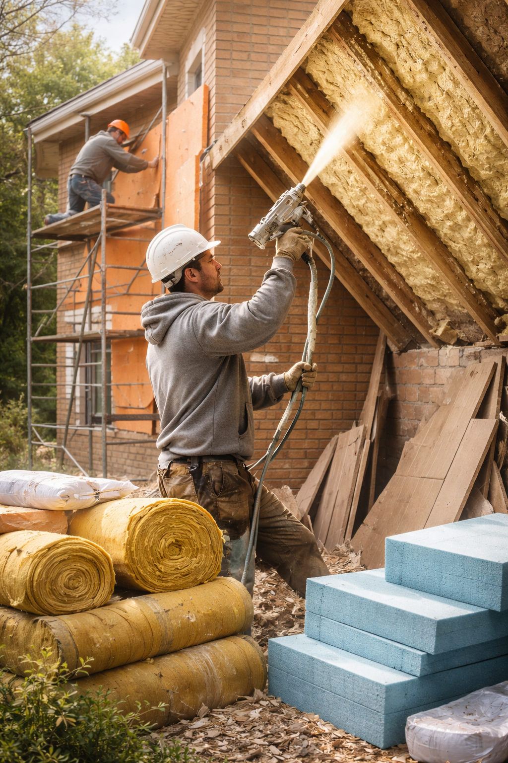 Утепление домов в Озерске под ключ от 4260 руб/м2 | Профессионально — ТепломастерОзр